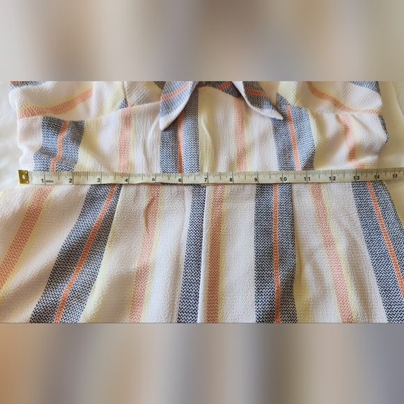 Womens Trixxi Wide Leg Sleeveless Striped Romper - Large - Picture 8 of 9